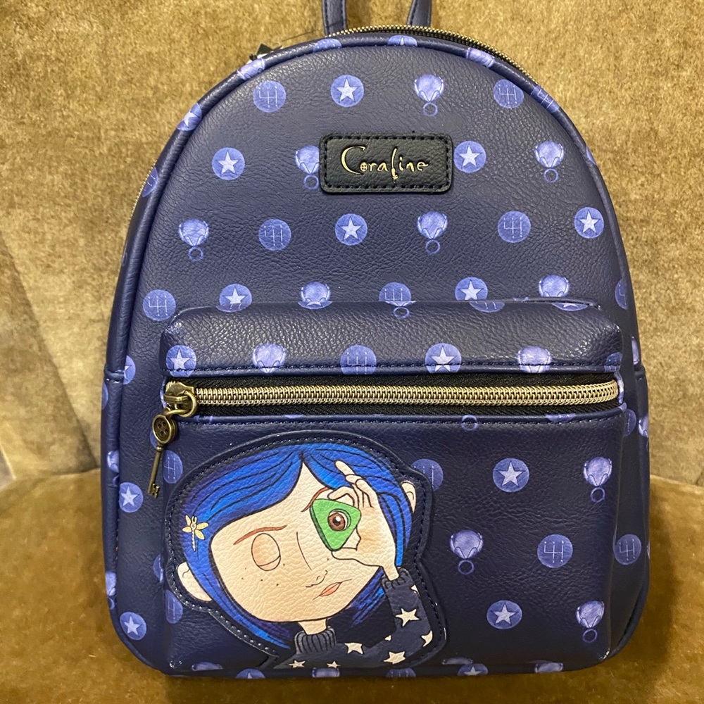 New with tags, Coraline backpack.